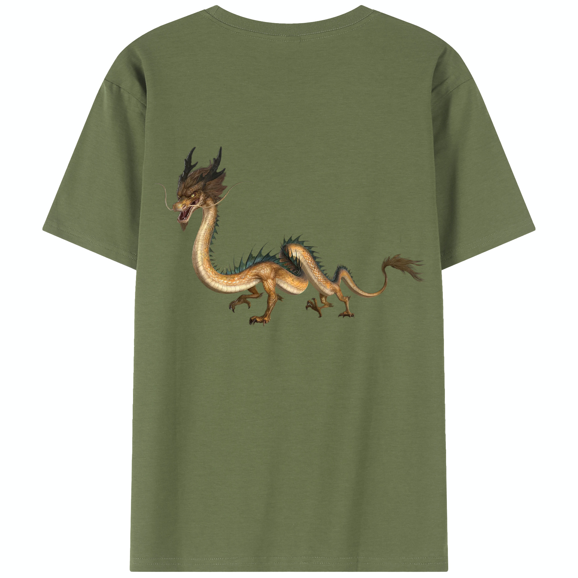 （画像用） Ne Zha 2 ナタ 魔童の大暴れ 綿100％半袖Tシャツ（背面プリント）